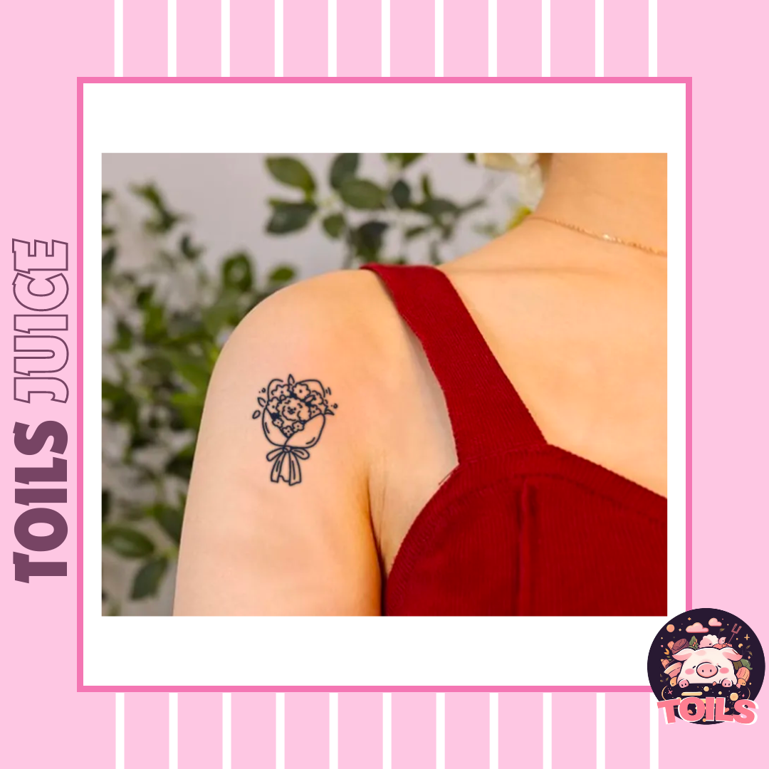 TOILS JUICE Collection - Bouquet Herbal Tattoo Stickers 🌸